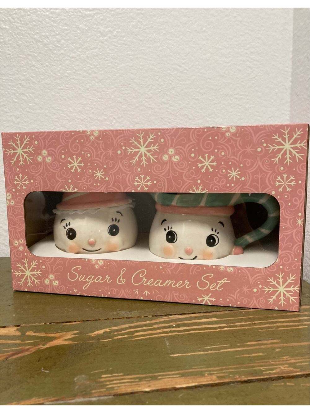 Johanna Parker Christmas Snowman Cream & Sugar Set